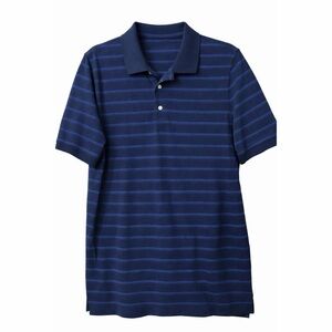 Croft & Barrow Blue Striped Pique Polo – Spring Layering Classic | M